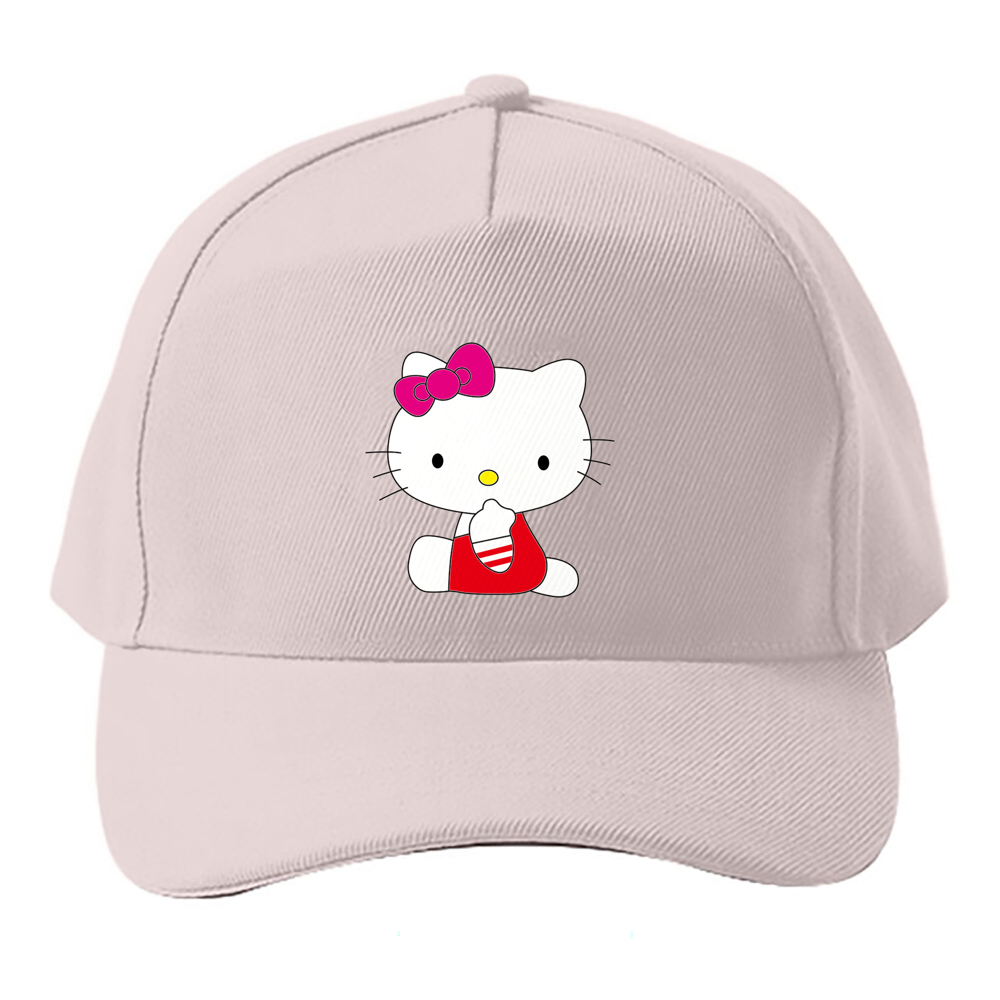 （画像用） Hello Kitty ハローキティ ベースボールキャップ 綿100％ 男女兼用 帽子 スポーツ